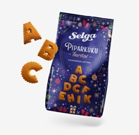 Picture of Christmas Sweets, Gingerbread Letters "Selga" 230g