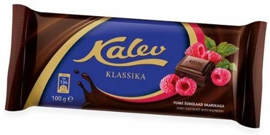 Picture of Kalev Dark Chocolate with Raspberries 100g