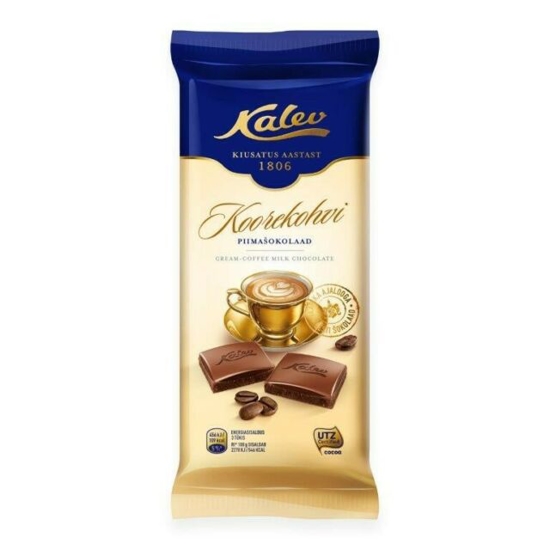 Picture of Kalev Cream-Coffee Milk Chocolate 100g
