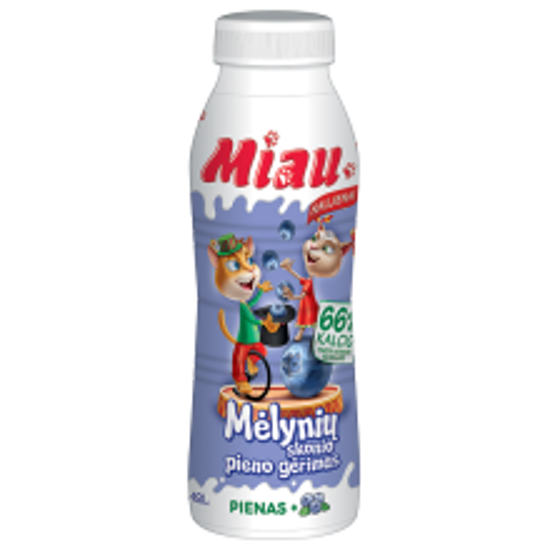 Изображение Miau Черничный молочный напиток 450 мл