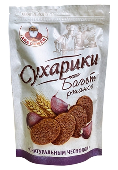 Picture of Rye  Rusks "Baguette with garlic" 150g.