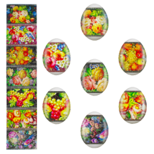 Picture of Decorative Easter film "Zhostovo" 7 different motives