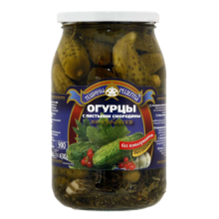 Picture of Teshchiny Recepty Po Kubanski Cucumbers 900ml