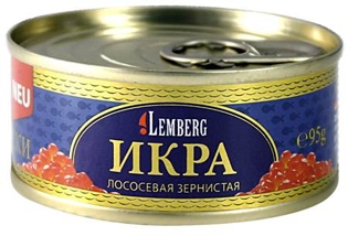 Picture of Lemberg Red Salmon Caviar 95g Alaska Gold
