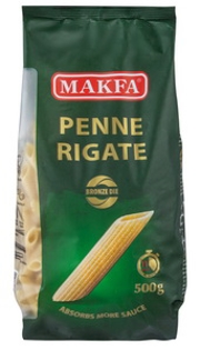 Picture of Pasta, Bronze "Penne Rigate", Makfa  500g