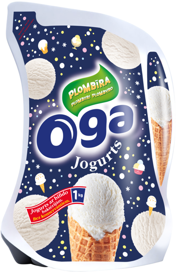 Picture of Drinking Yogurt With Plombir Flavour "Oga" 1kg