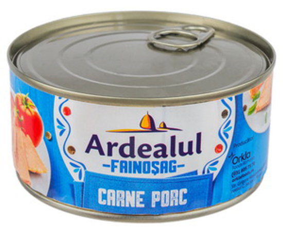 Picture of Canned Pork Meat "De Porc", Ardealul 300g
