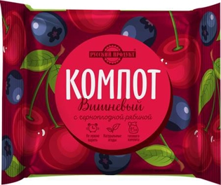 Picture of Russian Product Cherry Compote with Black Rowan 180g