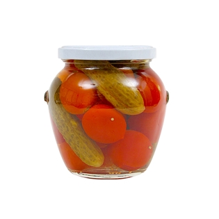 Picture of Assorty Cherry Tomatoes and Gherkins 580ml