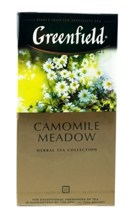 Изображение Чай Greenfield зелёный "Camomile Meadow"(25 пакетиков x 1,5г)