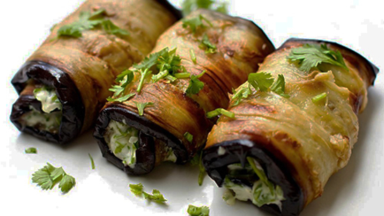 Picture of Eggplant Rolls with Garlic Cheese, 200g (V)