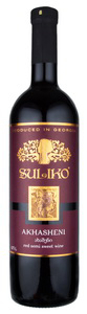Picture of Wine, Red, Medium Sweet "Akhasheni", Suliko 11% Alc. 0.75L