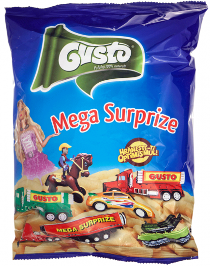 Picture of Gusto Super Surprise Puffy Snacks / Pufuleti cu Surprize 60g