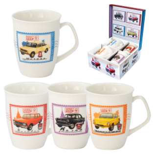 Picture of Set of mugs "Cars of the USSR" - 1pcs
