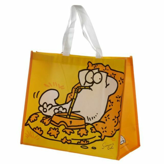 Picture of Simon's Cat Yellow Shopping Bag - 1 pcs