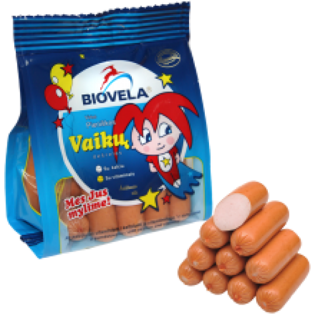 Изображение  Biovela - Вареные мини-колбаски для детей 450г