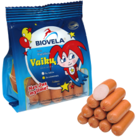 Изображение  Biovela - Вареные мини-колбаски для детей 450г