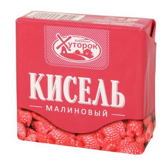 Kisel with Raspberry Taste 180g Russian Food Online Shop "Babushka"