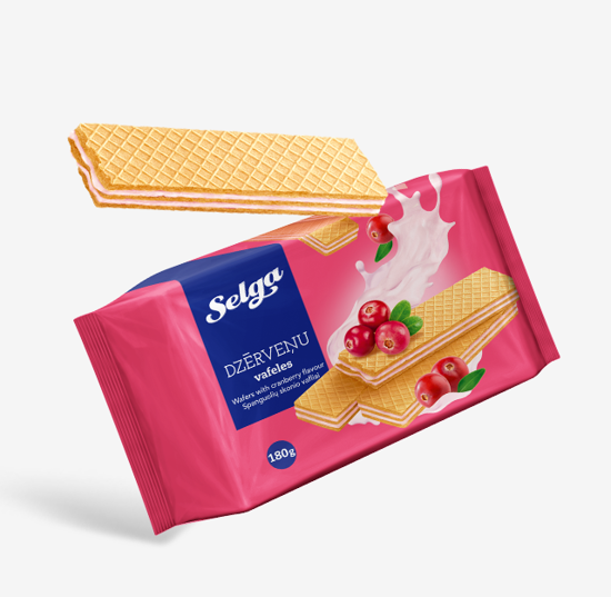 Picture of LAIMA - SELGA wafers with Cranberry taste 180g