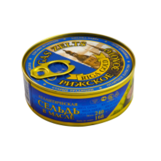 Atlantic Herring in Oil 240g Russian Food Online Shop "Babushka"