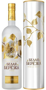 Picture of Vodka "Belaya Berezka" Gold in a tube 1L 40%