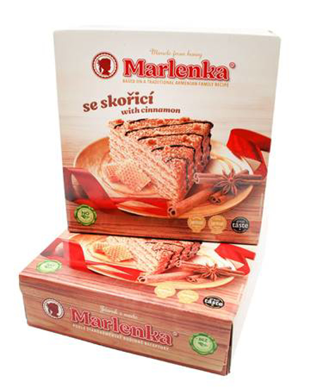 Marlenka Cake Honey With Cinnamon 800g Russian Food Online Shop Babushka