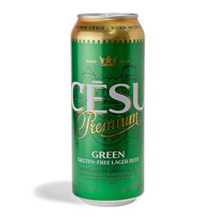 Изображение Пиво Cesu Premium Green, Без глютена 4,7% 0,5л