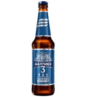 Изображение Пиво "Балтика 3 Классическое светлое" 4.8% Алк. 0,45 л