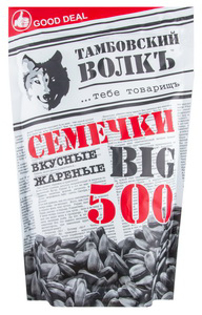Picture of Roasted Black Sunflower Seeds "Tambov Wolf Big"  500g