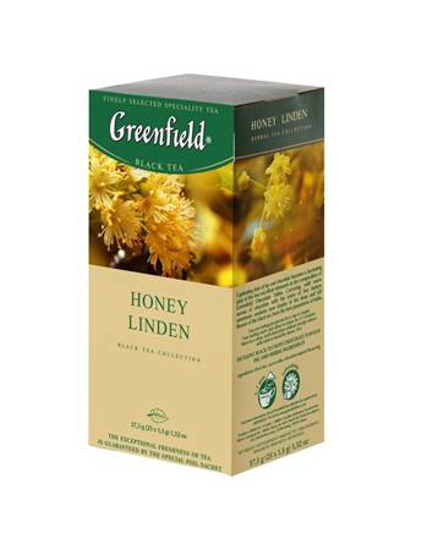 Изображение Чай "Greenfield" 25St x1,5g травяной мед Линден
