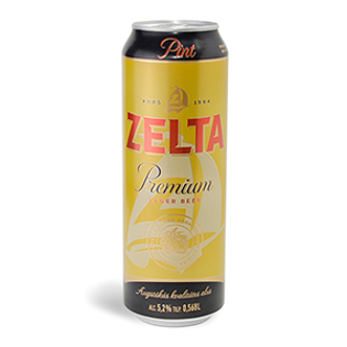 Изображение Пиво "Zelta Premium Lager" 5,2% об. 0,568 л