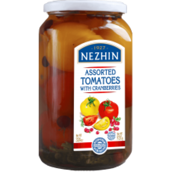 Изображение Нежин - Ассорти из томатов с клюквой 920г