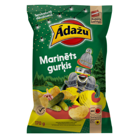 Picture of Potato chips with pickles flavour 170g