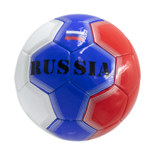 Изображение Футбол "РОССИЯ" трехцветный, ПВХ, 22 см.