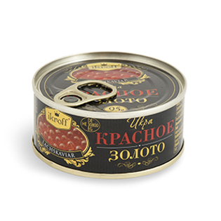 Picture of Caviar, Pink Salmon, Red "Krasnoe Zoloto", Ikroff  95g
