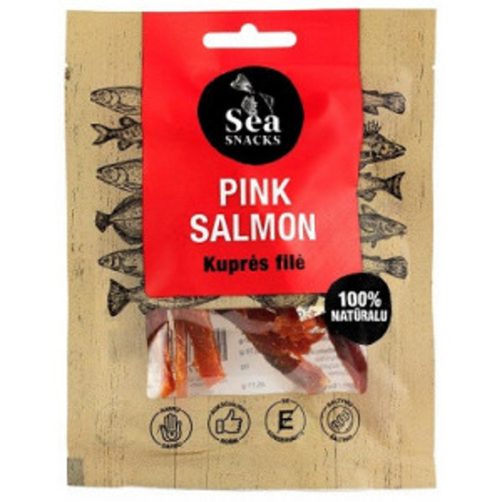 Picture of Sea Snacks Dried Pink Salmon Fillet Strips 30 g