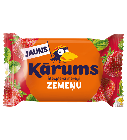 Picture of Glazed Curd Snack With Strawberry Flavour "Karums" 45g