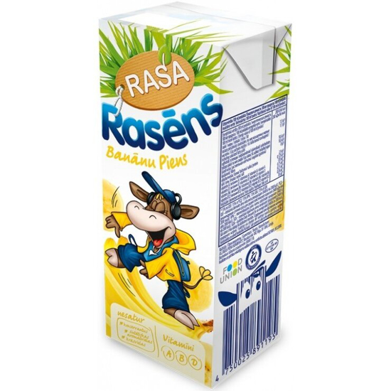 Picture of Milk Rasens with Banana Flavor and Vitamins 200ml