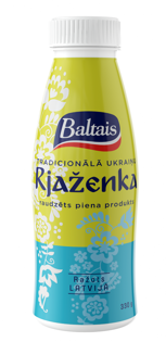 Изображение Напиток молочный "Ряженка", Baltais 330г