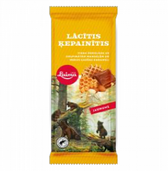 Picture of Milk Chocolate with Almonds, Honey, Waffle "Lacitis Kepainitis", 90g