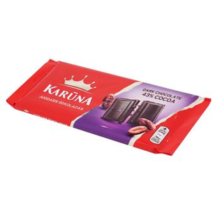 Изображение Черный шоколад "Karuna" 80g