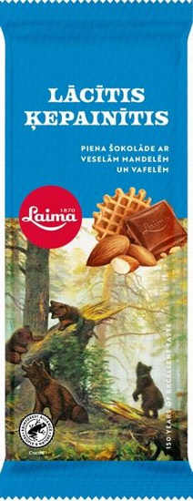 Picture of Chocolate Bar "Mishka Kosolapiy / Lacitis Kepantis", Laima 90g