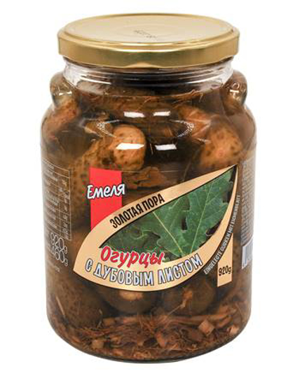 Picture of Emelya Golden Time Cucumbers with oak leaf 920ml