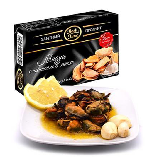 Picture of Mussels in garlic sauce 111g -  1 pcs