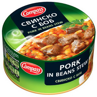 Picture of Canned Pork Stew With Beans, Compass 300g