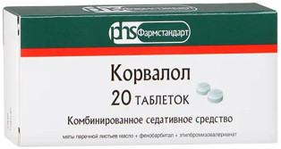 Picture of Corvalol Tablets, 20 tab