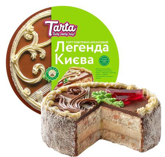 Picture of Tarta cake "Legend of Kyiv" with peanuts 450g