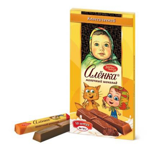 Picture of Chocolate bar "Alenka" in Sticks 90g