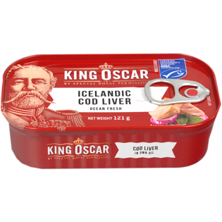 Picture of King Oscar Cod liver (Torske Lever) 121 g