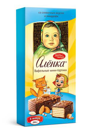 Picture of Waffle Cake Alenka Creamy Flavor and Almonds 250g